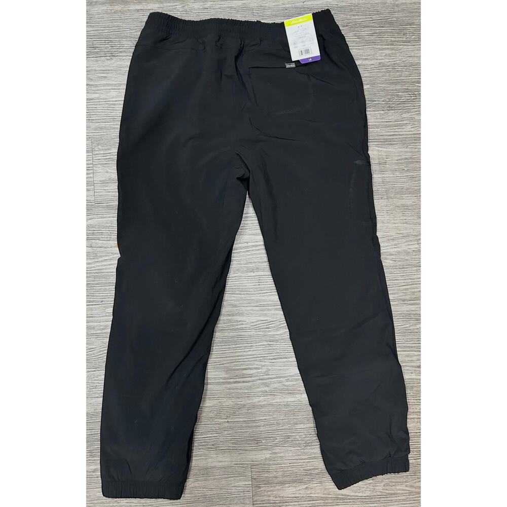NWT Eddie Bauer Black Utility Cargo Pants Fleece Lined Flannel Cuffed Women 14 - Picture 3 of 8
